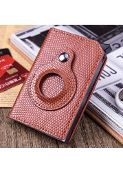 RFID Airtag Credit Card Holder Wallet Men Slim Thin Business Bank Card Holder Container Male Smart Bluetooth Card Holder Bag