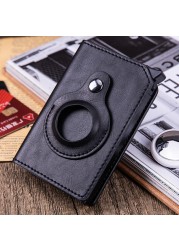 RFID Airtag Credit Card Holder Wallet Men Slim Thin Business Bank Card Holder Container Male Smart Bluetooth Card Holder Bag