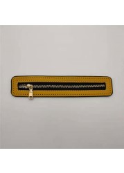 1PC Bag Accessories Custom DIY Zipper For Woven Bag Hardware Soild Zipper Sewing Accessory Useful Bag Zipper PU Leather