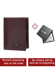 SmartLB Smart Anti-theft Wallet GPS Bluetooth Tracker Leather Wallet Clutch Mini Card Holder Christmas Gift for Father's Day