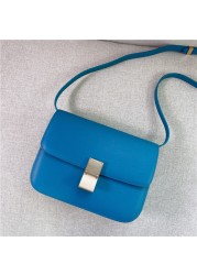 2022 New Fashion Women Cowhide Shoulder Bags Crossbody Bags For Ladies Candy Colors Messenger Bag Genuine Leather Bags