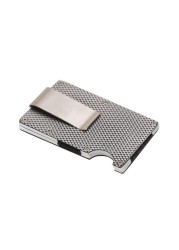 High Quality Rfid Metal Credit Card Holder for Men Women Slim Slider Simple Wallet Mini Wallet Mini Wallet 2021