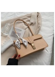 TRAVEASY 2022 New French Scarf Bag Women Korean Handbags Fashion Portable Shoulder Armpit Texture Rail Bag Handbags Tote Bag