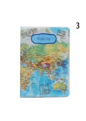 Portable Passport Travel Ticket Package Convenient Passport Bag Passport Case Travel Map Holder Protective Clip Travel Map