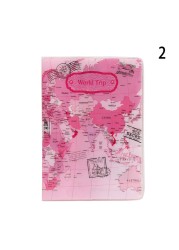 Portable Passport Travel Ticket Package Convenient Passport Bag Passport Case Travel Map Holder Protective Clip Travel Map