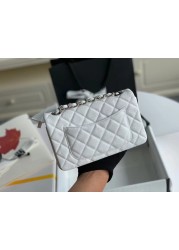 Classic cow and sheep leather bag ladies new net red fashion caviar bag trend wild luxury simple leather production high quality