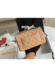 Classic cow and sheep leather bag ladies new net red fashion caviar bag trend wild luxury simple leather production high quality