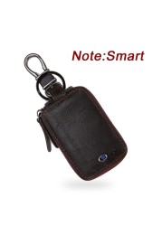 Smart Bluetooth Compatible Tracker Genuine Leather Wallet Keys Organizer Men Smart Car Holders Housekeeper Keychain Men