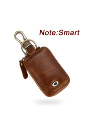 Smart Bluetooth Compatible Tracker Genuine Leather Wallet Keys Organizer Men Smart Car Holders Housekeeper Keychain Men