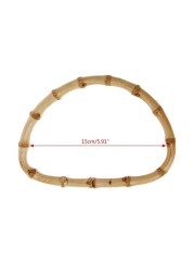 D Round Shape Bamboo Wood Resin Bag Handle For Handbag Hand Purse Frame DIY Bags Accessories New Fashion Bag Handles