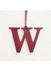 Leather English Letters Charm W Personalized Bag Necklace