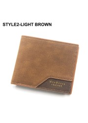 Luxury Fashion Men Leather Wallet Slim Coin Purse Business Foldable Wallet Man Card Holder Pocket Clutch Male Bags Tote Bag