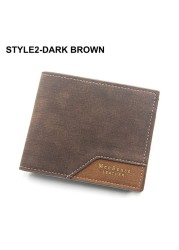 Luxury Fashion Men Leather Wallet Slim Coin Purse Business Foldable Wallet Man Card Holder Pocket Clutch Male Bags Tote Bag