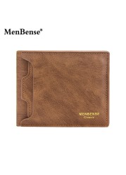 Luxury Fashion Men Leather Wallet Slim Coin Purse Business Foldable Wallet Man Card Holder Pocket Clutch Male Bags Tote Bag