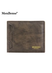 Luxury Fashion Men Leather Wallet Slim Coin Purse Business Foldable Wallet Man Card Holder Pocket Clutch Male Bags Tote Bag