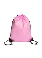 Summer Outdoor Portable Sports Bag Thicken Drawstring Strap Riding Backpack Gym Drawstring Shoes Bag Clothes Backpacks Waterproof