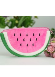 All Cartoon Fruits Coin Bag Clutch New 8cm Pineapple Orange Plush Coin Purse Purse Pouch; Baby Coin Bag Pouch Purse