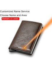 DIENQI Men's Carbon Fiber Card Holder, Branded, Charming Black, Leather Three Layers, Small for Money