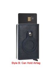 DIENQI Men's Carbon Fiber Card Holder, Branded, Charming Black, Leather Three Layers, Small for Money