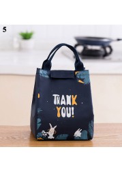 Cartoon fresh tote bag food waterproof insulation bag portable durable thick cooler bag Oxford multifunctional household supplies