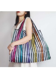 Foldable Oxford Shopping Bag Carrying Bag Eco-Friendly Large Reusable Nylon Shopping Bag