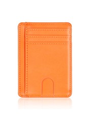 slim wallet | RFID Blocking Minimalist Credit Card Holder , Leather Wallet ID Card Holder Card Holder Money Wallet for Men and Women