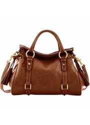 Vintage Shoulder Bag Women Retro Purses Crossbody Bowling Bag Luxury Soft Leather Elegant Leather Handbags And Purses 2021 New