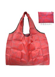 Reusable Foldable High Quality Shopping Bag Large Size Tote Bag Eco Bag Waterproof T-shirt Bag Shopkeeper Bags Eco Tote Bags