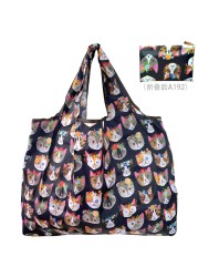 Reusable Foldable High Quality Shopping Bag Large Size Tote Bag Eco Bag Waterproof T-shirt Bag Shopkeeper Bags Eco Tote Bags