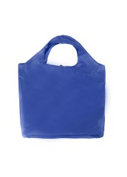 Pocket Square Eco-Friendly Shopping Bag Foldable Reusable Portable Shoulder Bag Handle Polyester for Travel Grocery