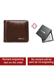 Anti-lost Bluetooth Tracker Wallet Leather Man Card Holder Free Engraving Men Gift for Father Christmas