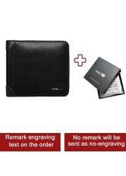 Anti-lost Bluetooth Tracker Wallet Leather Man Card Holder Free Engraving Men Gift for Father Christmas