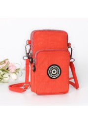 Mobile Cover Women Hanging Shoulder Mobile Phone Bag Wallet Coin Purse Zipper Small New Wild Small Messenger Bag Female