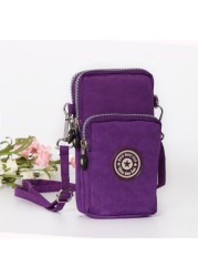 Mobile Cover Women Hanging Shoulder Mobile Phone Bag Wallet Coin Purse Zipper Small New Wild Small Messenger Bag Female