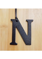 Leather English Letters Charm N Personalized Bag Pendant