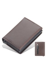 Smart Wallet Men RFID Aluminum Alloy Smart Wallet Pop Up Fashion Wallet Credit Card Holder Men Small Mini Wallet Coin Purse