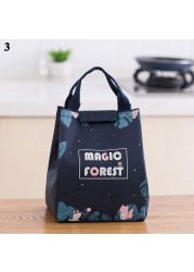 Spot Print Tote Black Thermal Bag Waterproof Oxford Beach Lunch Bag Food Picnic Bolsa Termica Women Kid Men Cooler Bag New