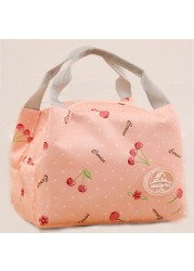 Fashion Portable Insulated Oxford Cloth Lunch Bag Thermal Food Picnic Lunch Bags for Women Men Kids Print Lunch Box Tote