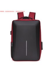 Men's Multifunctional Reflective Stripe Anti-theft Backpack 15.6 Inch Laptop Notebook USB Travel Bag Backpack Male School Bag