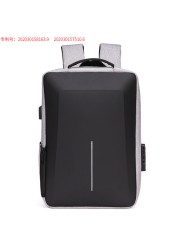 Men's Multifunctional Reflective Stripe Anti-theft Backpack 15.6 Inch Laptop Notebook USB Travel Bag Backpack Male School Bag