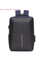 Men's Multifunctional Reflective Stripe Anti-theft Backpack 15.6 Inch Laptop Notebook USB Travel Bag Backpack Male School Bag