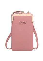 Designer Women Shoulder Bag Leather Wallet Women Wallet Double Zippers Female Clutch Wallet Crossbody Bag For Lady Bolsa Feminina