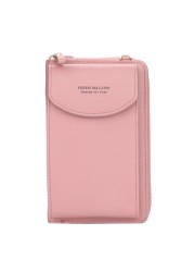 Designer Women Shoulder Bag Leather Wallet Women Wallet Double Zippers Female Clutch Wallet Crossbody Bag For Lady Bolsa Feminina