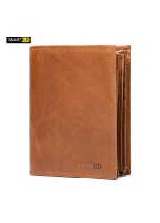 Smart Bluetooth Compatible Wallet Anti-lost Genuine Leather Mens Wallets Card Holder Wallet Finder Gifts Dad Free Engraving