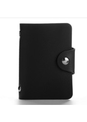 Fashion PU Leather 24 Bit ID Card Holder Multifunctional Business Bank Card Case Men Women Credit Passport RFID Wallet Bag Wallet