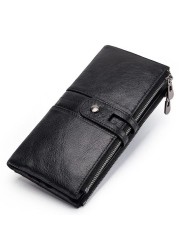 Fashion Women Leather Wallet Long Wallet Card Holder Rfid Genuine Leather 100% New Collection