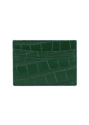 Classic Crocodile Pattern Card Holder Men Women Genuine Leather Credit Card Case ID Card Holder Card Holder Wallet Purse Pouch