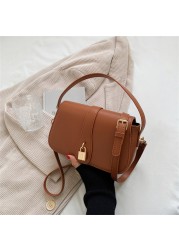 Luxury Designer Shoulder Crossbody Messenger Bag For Female Women Fashion Handbag Purses Branded High Quality Leather Flap Bag