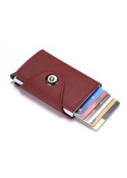 Personalized RFID Wallet for Men and Women Name Aluminum Metal Wallet Business Card Holder