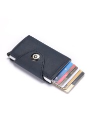 Personalized RFID Wallet for Men and Women Name Aluminum Metal Wallet Business Card Holder